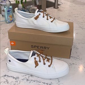BRAND NEW IN BOX White Sperry Top Siders